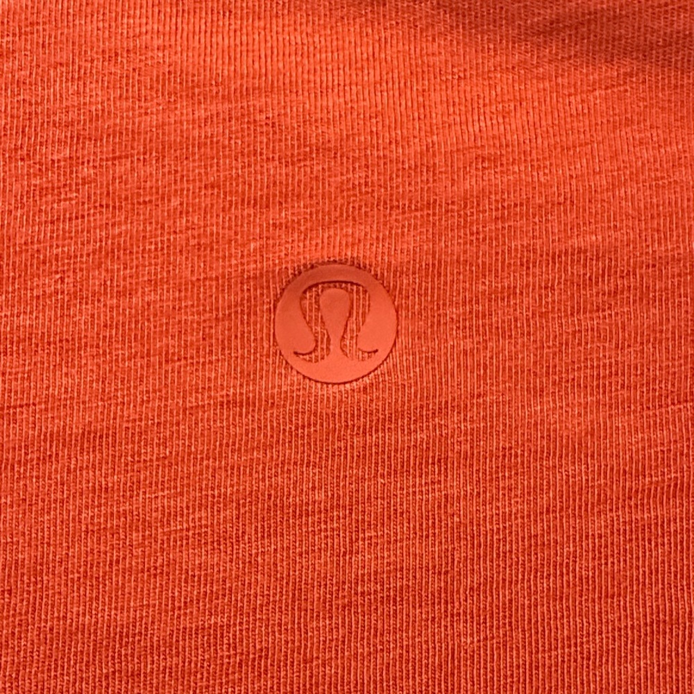 lululemon athletica Men's Vibrant Orange crop Top TShirt
